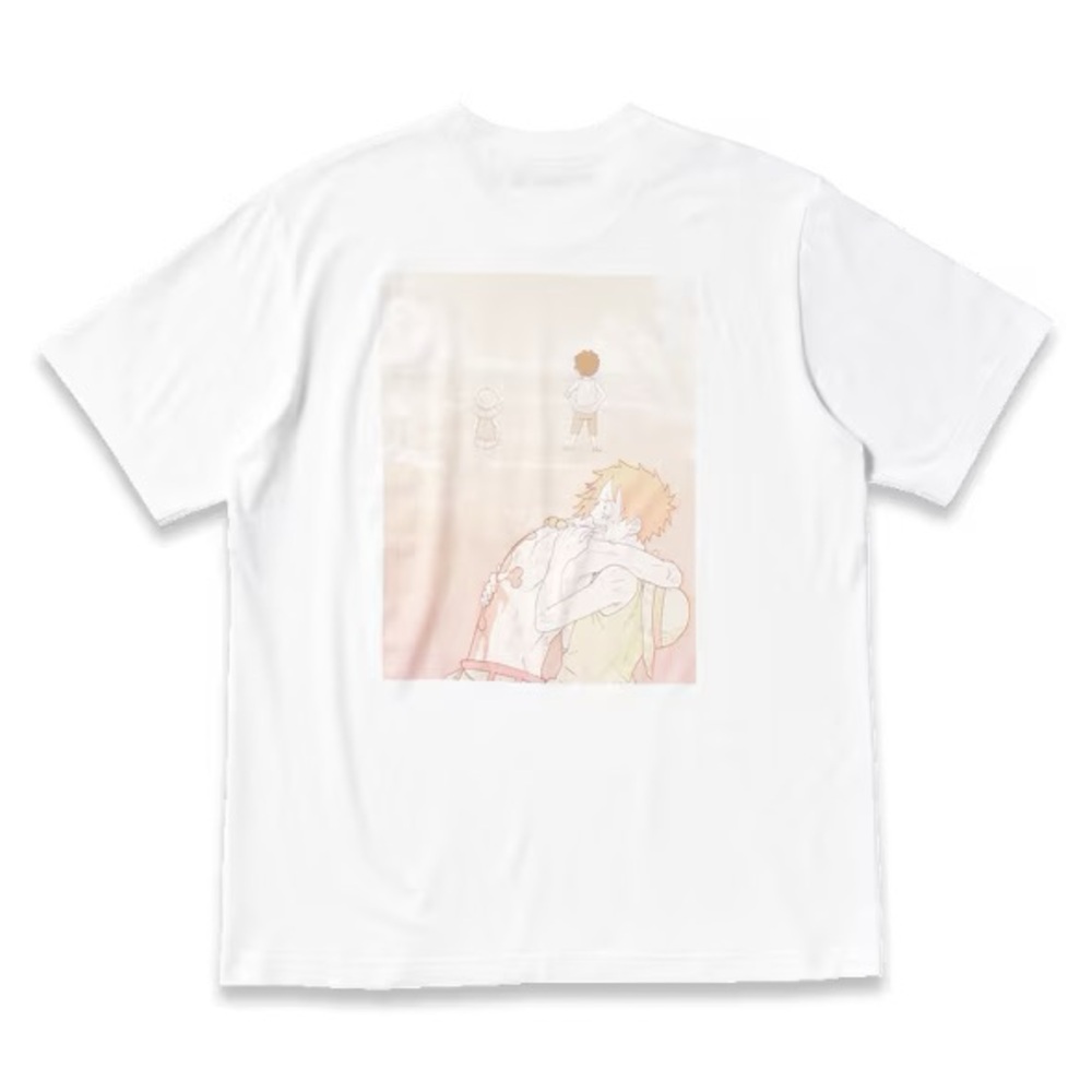 UNIQLO X One Piece 25th Anniversary White Graphic T-Shirt